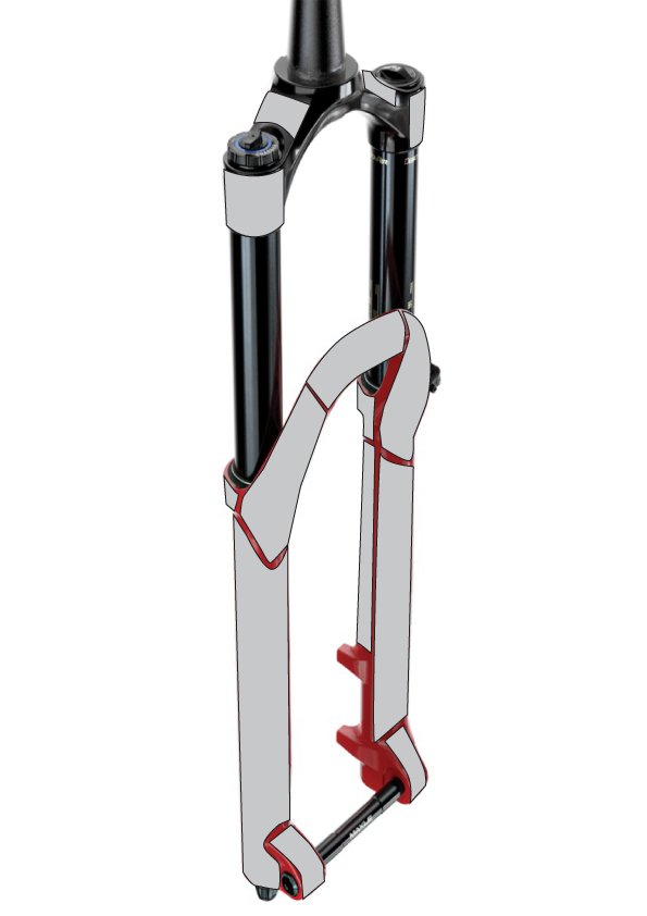 Fork wrap for Rockshox Lyrik Ultimate 27.5 Boost - r3pro