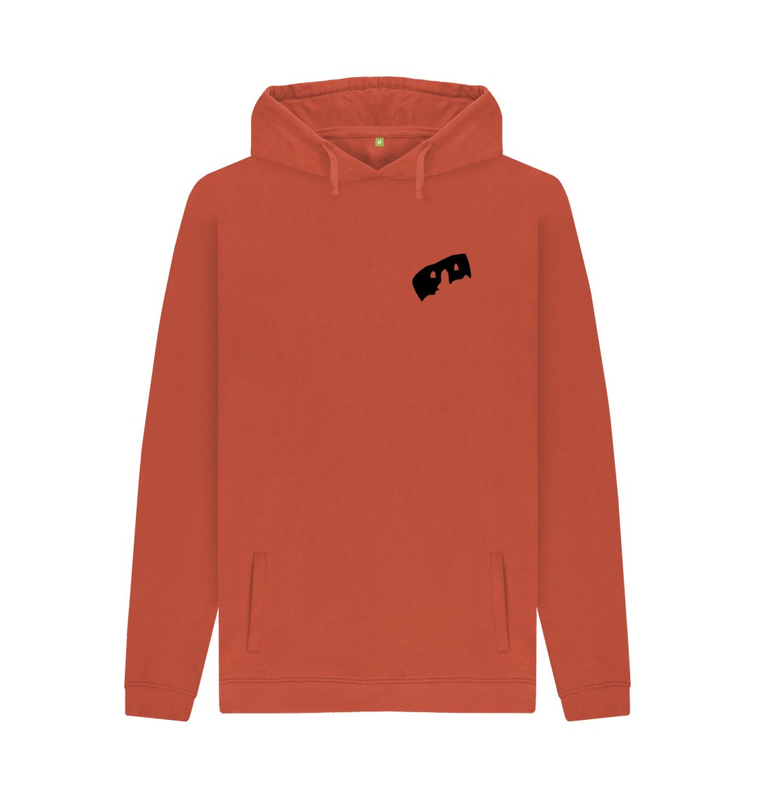 Men's Hoodie with HairyBobs Cave and Skate the Northbay Design - r3pro