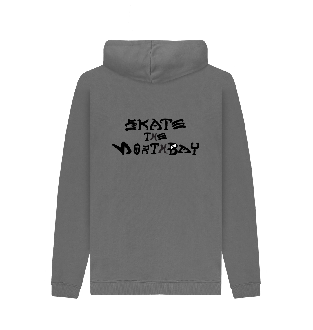 Slate Grey Printed Hoody Back