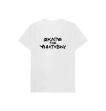 White Kids T-Shirts with HairyBobs Cave & Skate The NorthBay Design
