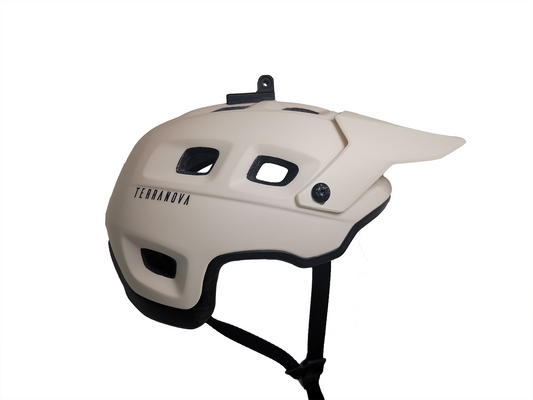 r3pro Top Mount for Met Terranova Helmets, white background, triple prong version