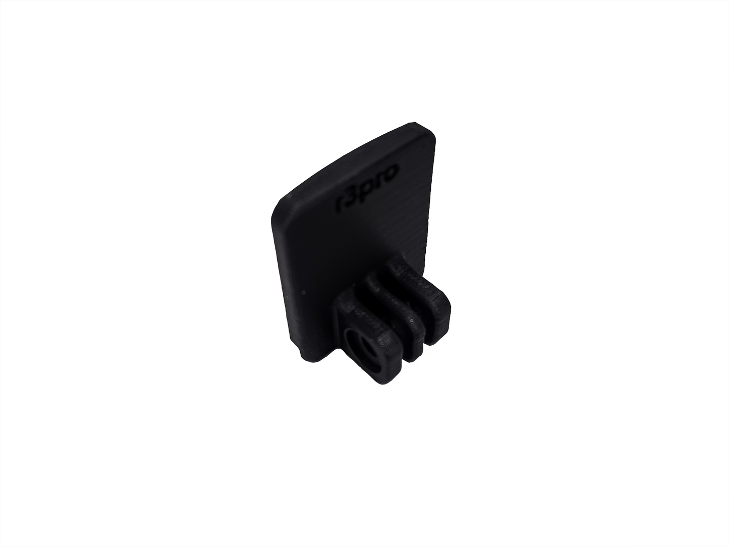 r3pro Under Visor Mount for Bluegrass Vanguard Helmets, white background, triple prong version, close up