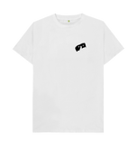 White Mens T-Shirts with HairyBobs Cave & Skate The NorthBay Design