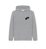 Athletic Grey Kid's Hoodie with HairyBobs Cave and Skate the Northbay Design