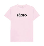 Pink Men's T-Shirt with Large Logo