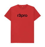 Red Men's T-Shirt with Large Logo