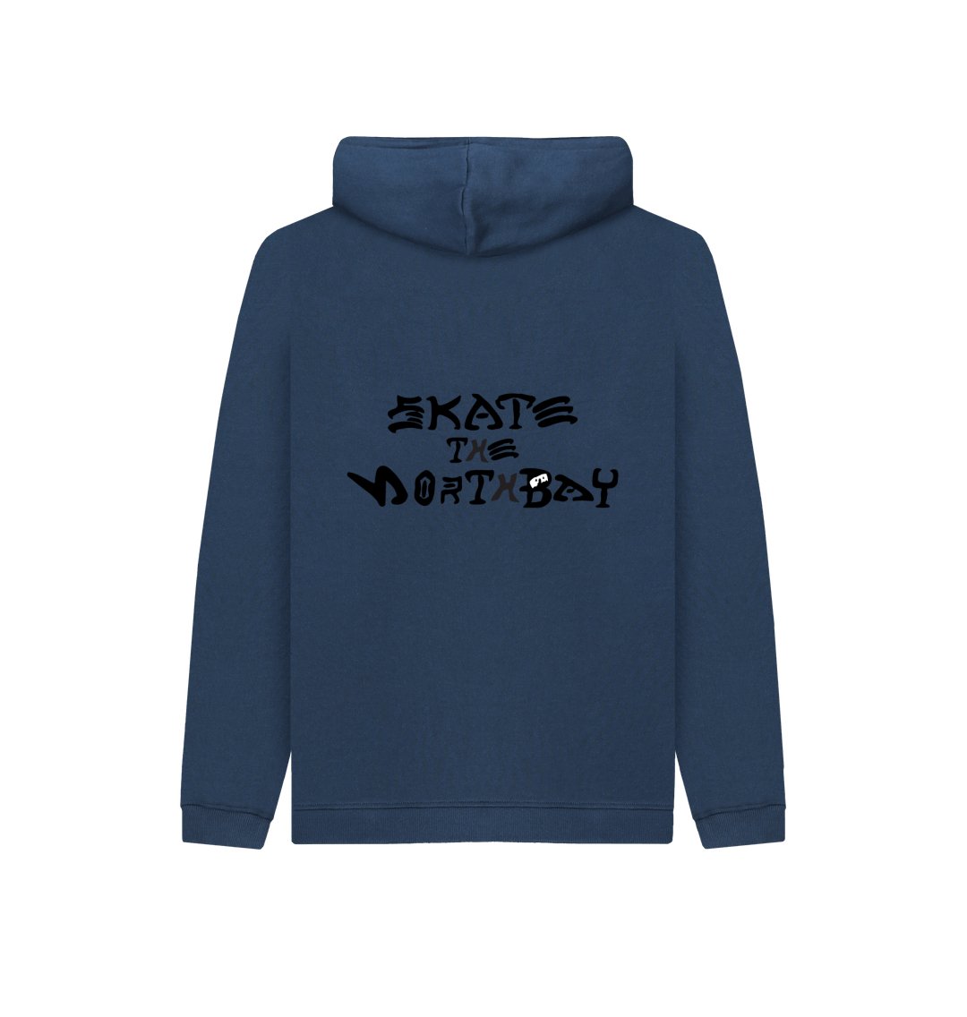 Kid's Hoodie with HairyBobs Cave and Skate the Northbay Design - r3pro