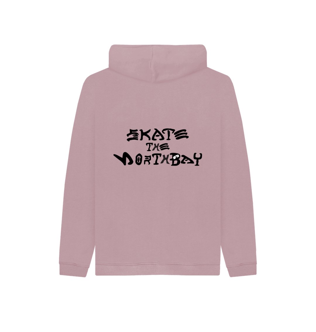 Kid's Hoodie with HairyBobs Cave and Skate the Northbay Design - r3pro