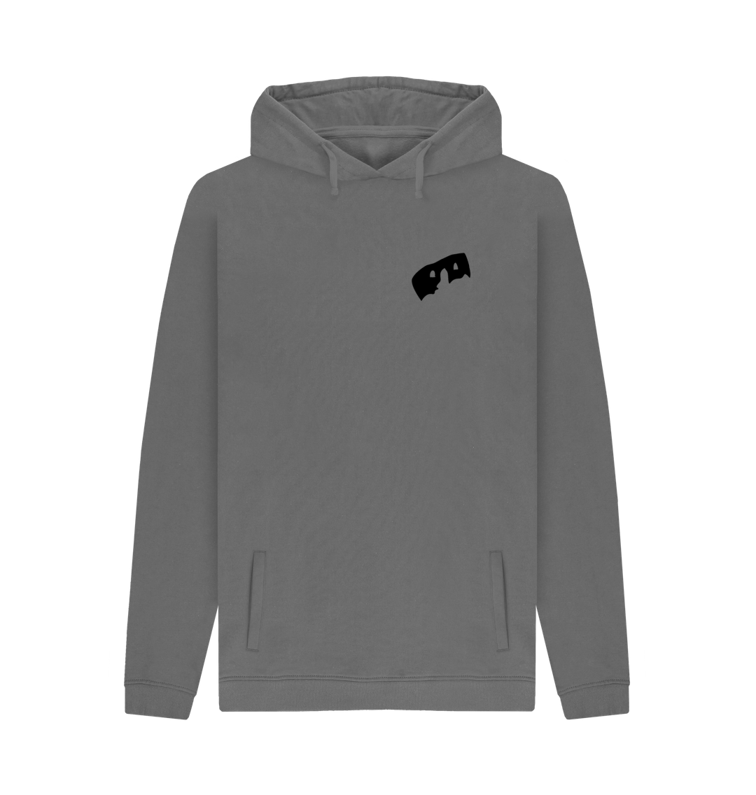 Slate Grey Printed Hoody Front