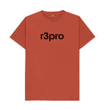 Rust Men's T-Shirt with Large Logo