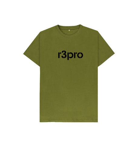 Moss Green Kids T-Shirt with Large Logo
