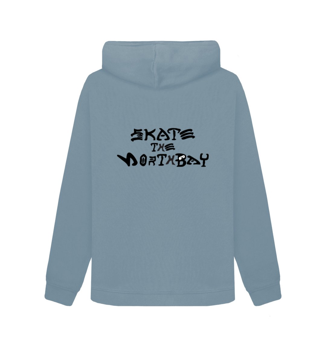 Womens Hoodie with HairyBobs Cave & Skate The NorthBay Design - r3pro