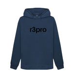 Navy Blue Women's Hoodie with Large Logo
