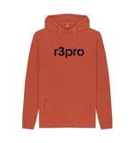 Rust Men's Hoodie with Large Logo