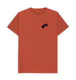 Rust Mens T-Shirts with HairyBobs Cave & Skate The NorthBay Design