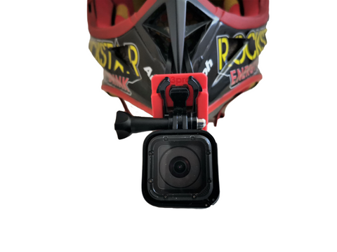 A mount for connecting devices to the chin guard of your Airoh Aviator helmet