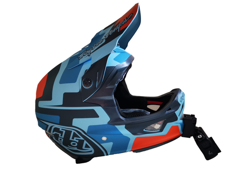 A mount for connecting devices to the chin guard of your troy lee designs d3 helmet