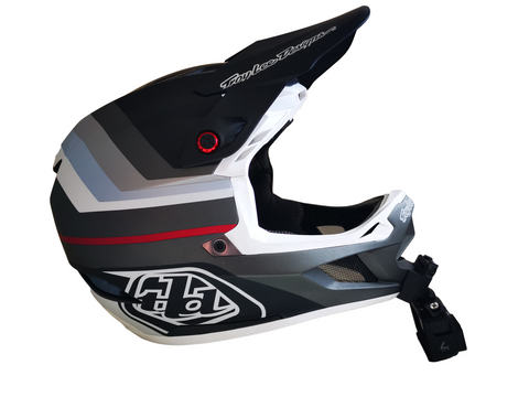 A mount for connecting devices to the chin guard of your troy lee designs d4 helmet