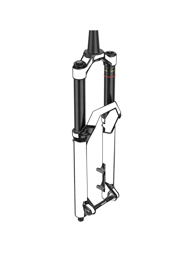 Fork protective wrap for Rockshox Zeb Ultimate 29 Charger 3 - r3pro-29-boost-buttercups